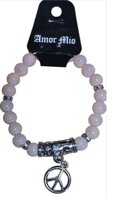 pulseras de vidrio con dijes