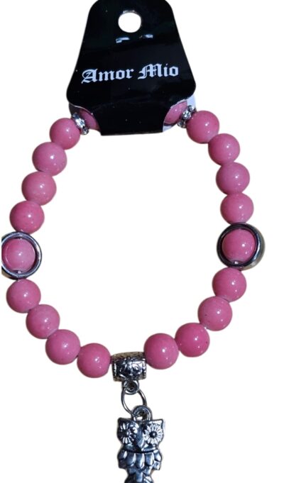 pulseras de vidrio con dijes