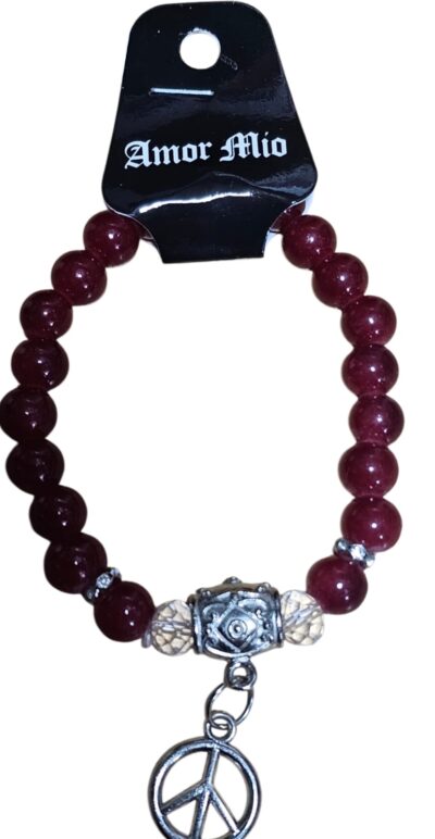pulseras de vidrio con dijes