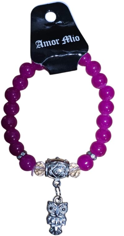 pulseras de vidrio con dijes