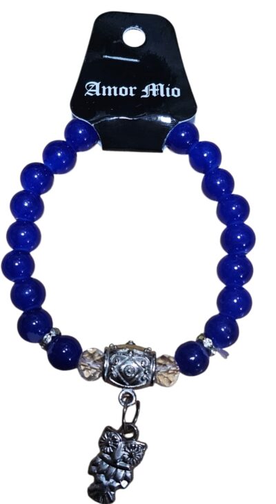 pulseras de vidrio con dijes