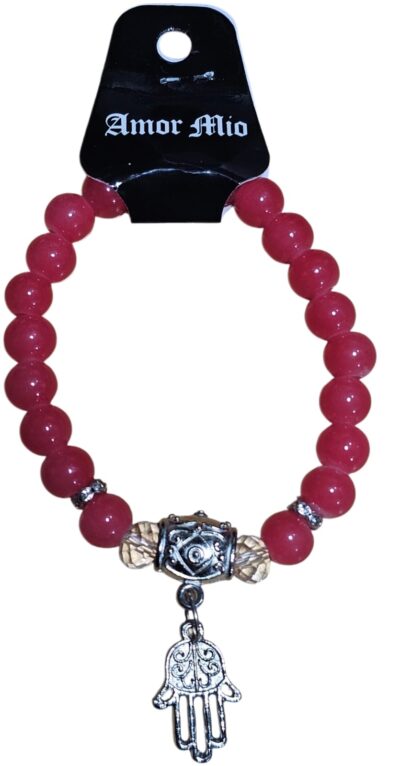 pulseras de vidrio con dijes