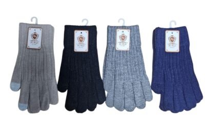 guantes lana muy abrigado para grandes dedostáctiles x docena