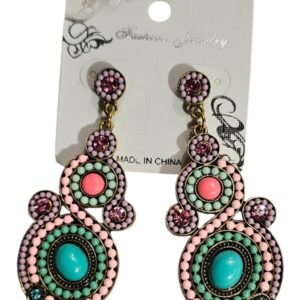 cod amsa 2048 aros con stras mostacillas y piedras