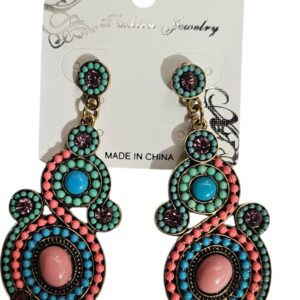 cod amsa 2048 aros con stras mostacillas y piedras