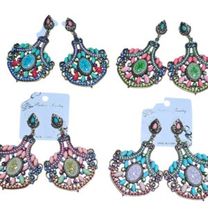 cod amsa 2040 aros  piedras y stras de la india libelula