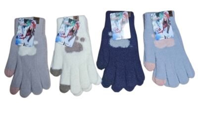 guantes piel muy abrigado para grandes dedostáctiles x docena