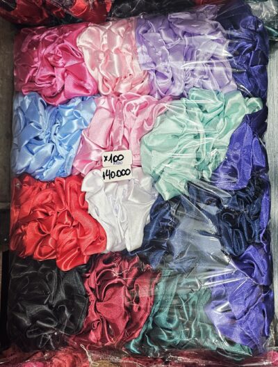 scrunchies de razo x 500 unidades coloressurtidos