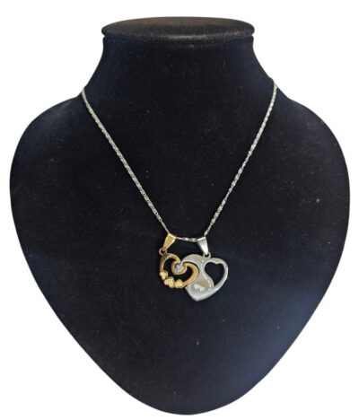 collar con dijes acero para compartir
