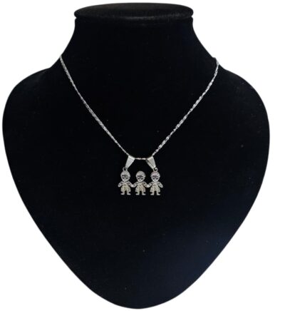 collar con dijes acero