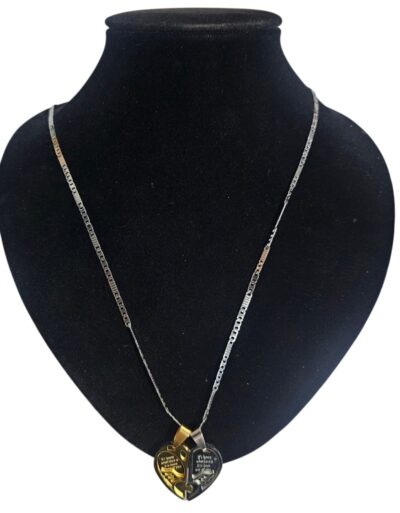 collar con dije acero 2 para compartir
