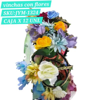vinchas con flores