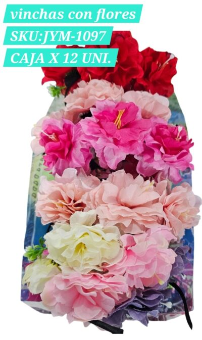 vinchas con flores