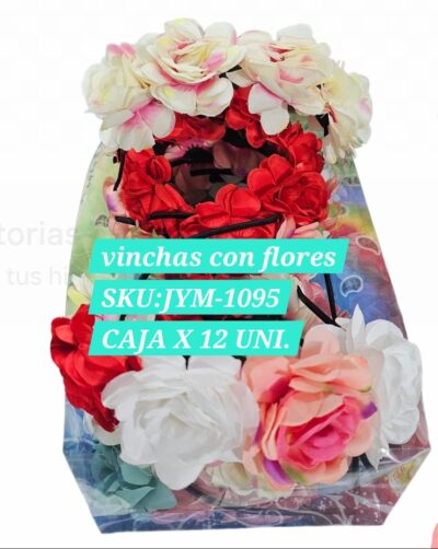 vinchas con flores