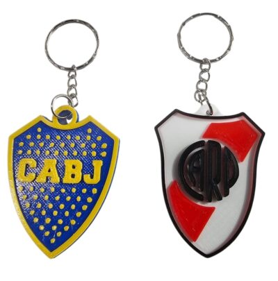 llaveros 3D river y boca