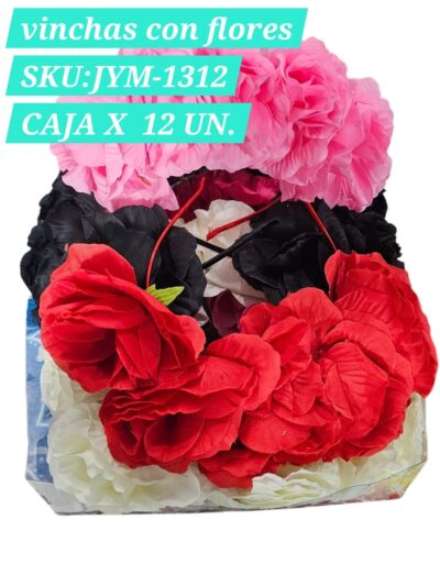 vinchas con flores