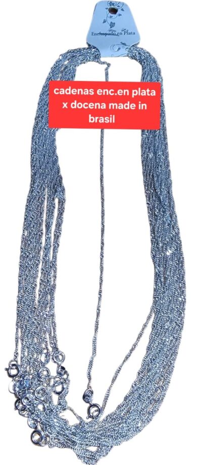 CADENAS ENCHAPADAS en plata 50cm x docena