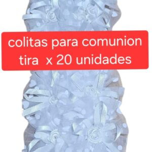 Cod.JYM-172-3 Tira de colitas x 20 unidades para comunión