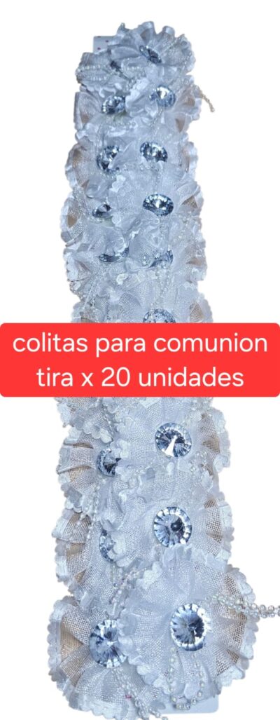 Tira de colitas x 20 unidades para comunión