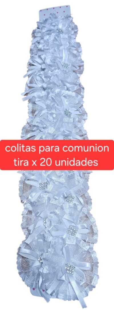 Tira de colitas x 20 unidades para comunión