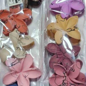 cod amasa 2026-74 broches hawaiianas grandes   flores   paquete x 12