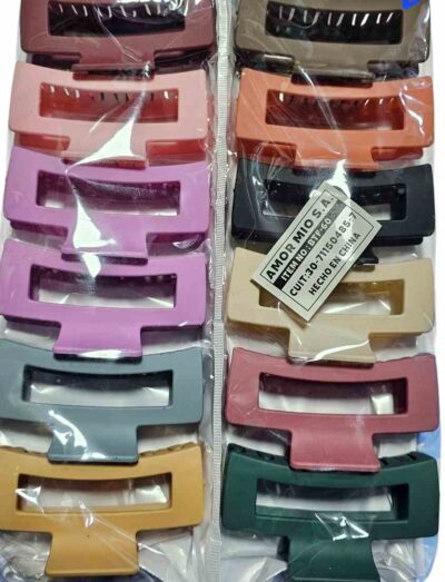 broches grandes colores paquete x 12