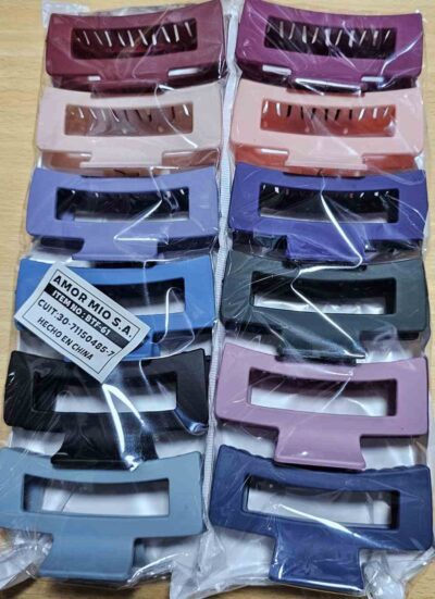 broches grandes colores paquete x 12