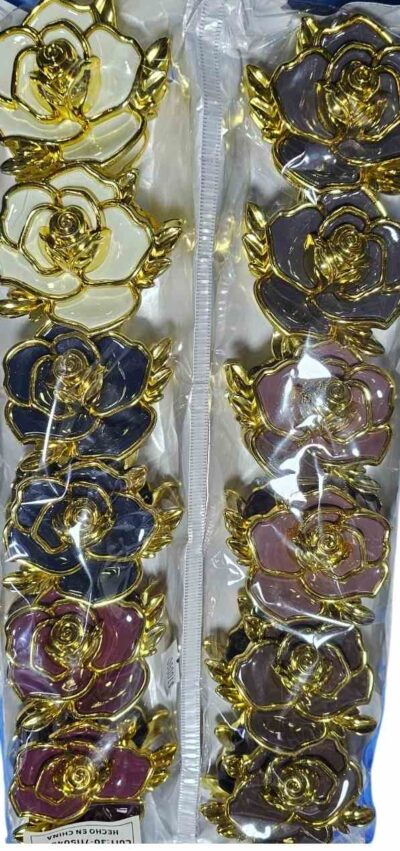 broches grandes hawaianas flor paquete x 12