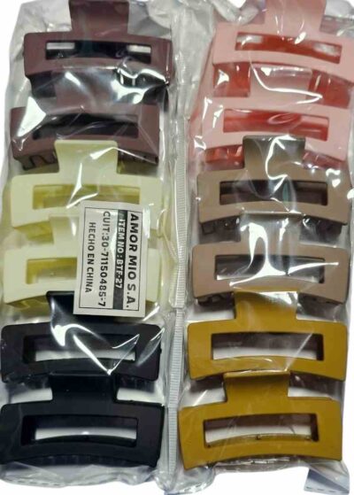 broches grandes paquete x 12