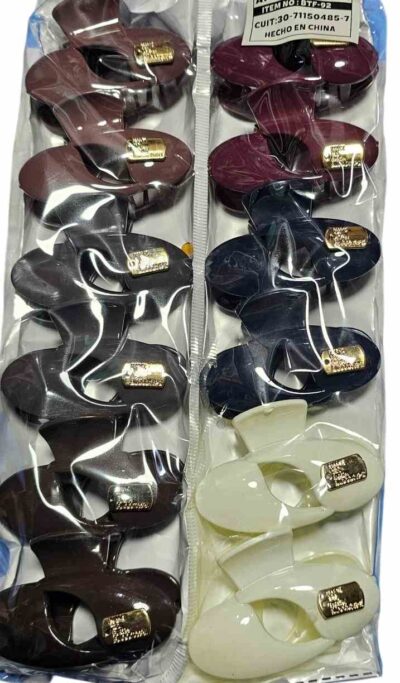 broches medianos colores paquete x 12