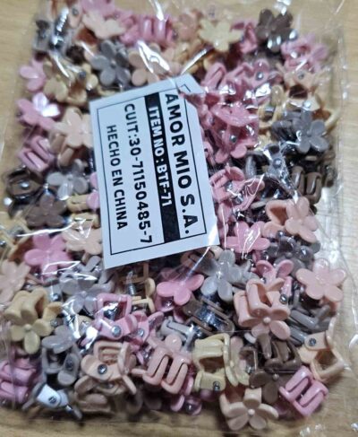 mini broches coloree pasteles x 50 unidadespaquete