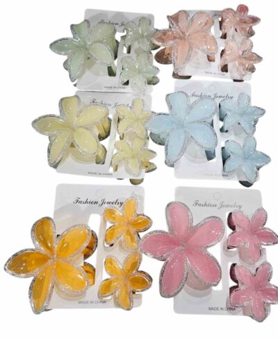 broches grandes colores paquete x 12
