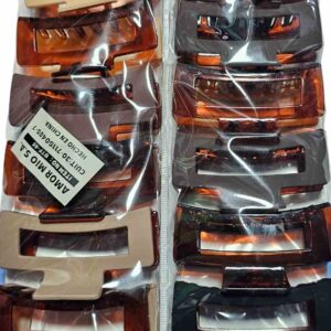 cod amasa 2026-95  broches grandes   color carey   paquete x 12