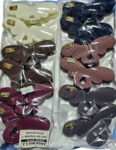 broches medianos colores paquete x 12
