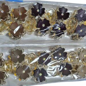 cod amsa 2026-70 broches grandes flor con estrass  paquete x 12