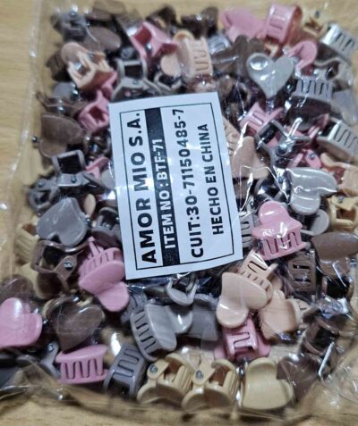 mini broches coloree pasteles x 50 unidadespaquete