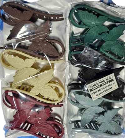 broches mariposa grandes paquete x 12