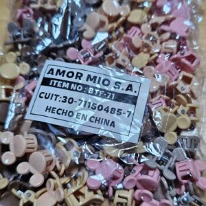 cod amasa 2026-71 mini broches coloree pasteles x 50 unidades paquete