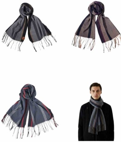 bufandas para hombre medidss 1.80 mt x35cm x docena