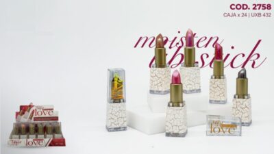 Labial con glitter